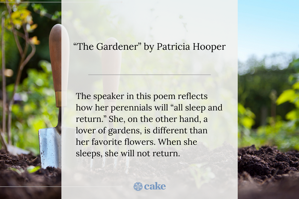 Garden Funeral Poems for Grandma or Mom